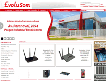 Tablet Screenshot of evolusom.com.br